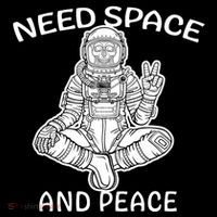 Astronaut Skeleton Need Space And Peace Wool Snapback Cap