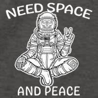 Astronaut Skeleton Need Space And Peace Vector Backpack