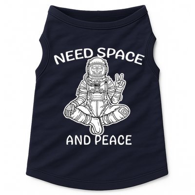 Astronaut Skeleton Need Space And Peace Doggie Tank