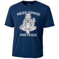 Astronaut Skeleton Need Space And Peace Performance Shirt