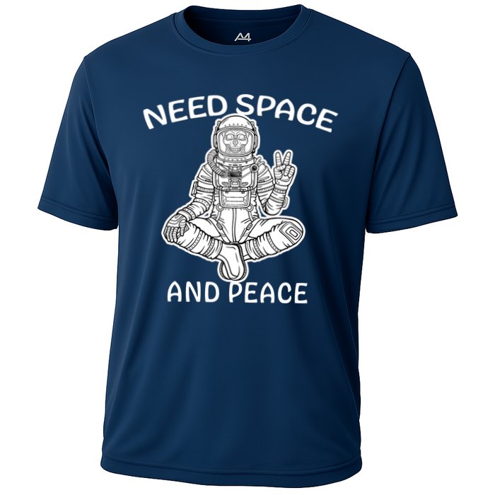 Astronaut Skeleton Need Space And Peace Performance Shirt