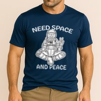 Astronaut Skeleton Need Space And Peace Performance Shirt