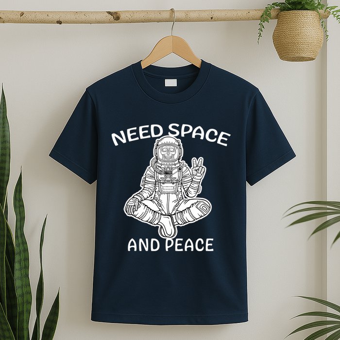 Astronaut Skeleton Need Space And Peace T-Shirt