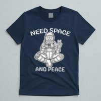 Astronaut Skeleton Need Space And Peace T-Shirt