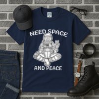 Astronaut Skeleton Need Space And Peace Tall T-Shirt