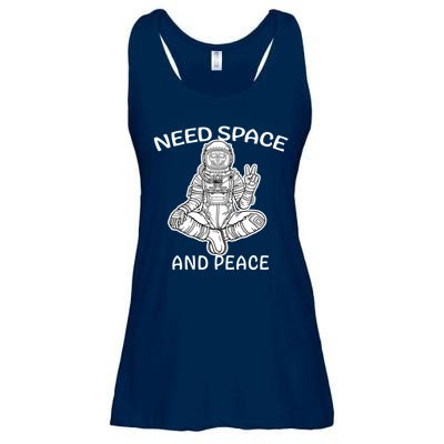 Astronaut Skeleton Need Space And Peace Ladies Essential Flowy Tank
