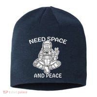 Astronaut Skeleton Need Space And Peace Sustainable Beanie
