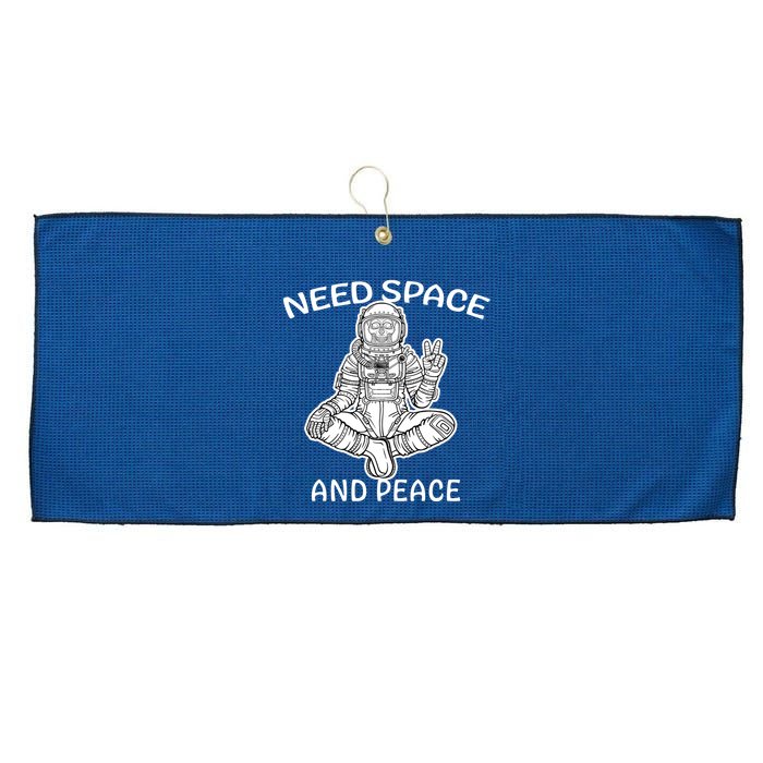 Astronaut Skeleton Need Space And Peace Large Microfiber Waffle Golf Towel