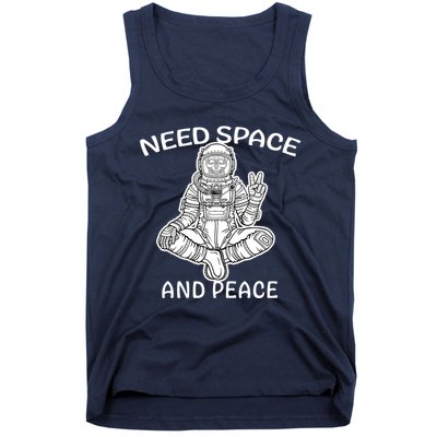 Astronaut Skeleton Need Space And Peace Tank Top