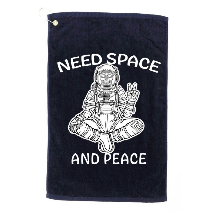 Astronaut Skeleton Need Space And Peace Golf Towel