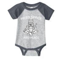 Astronaut Skeleton Need Space And Peace Infant Baby Jersey Bodysuit