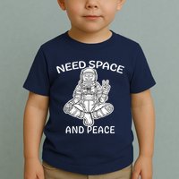 Astronaut Skeleton Need Space And Peace Toddler T-Shirt