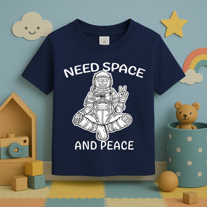 Astronaut Skeleton Need Space And Peace Toddler T-Shirt