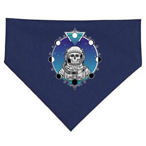 Astronaut Skeleton Star Sky Moon Phases USA-Made Doggie Bandana