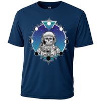 Astronaut Skeleton Star Sky Moon Phases Cooling Performance Crew T-Shirt