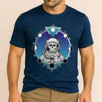 Astronaut Skeleton Star Sky Moon Phases Cooling Performance Crew T-Shirt