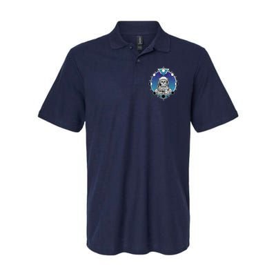 Astronaut Skeleton Star Sky Moon Phases Polo