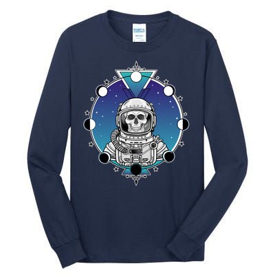 Astronaut Skeleton Star Sky Moon Phases Tall Long Sleeve T-Shirt