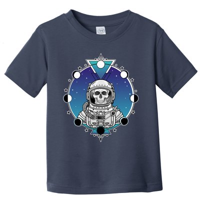 Astronaut Skeleton Star Sky Moon Phases Toddler T-Shirt