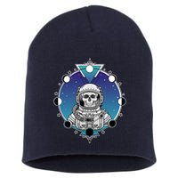 Astronaut Skeleton Star Sky Moon Phases Short Acrylic Beanie