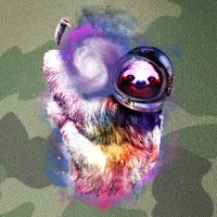 Astronaut Sloth Hanging In Space Legacy Tie Dye Trucker Hat