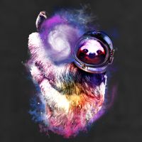 Astronaut Sloth Hanging In Space Cool Comfort Performance Bucket Hat