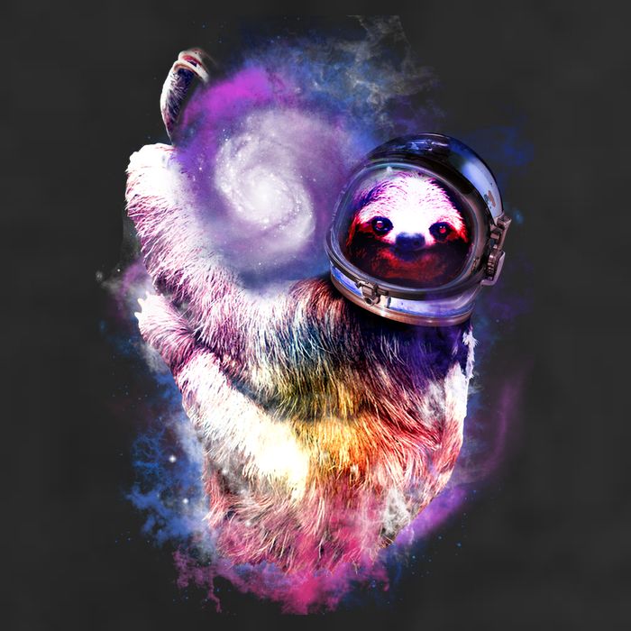 Astronaut Sloth Hanging In Space Cool Comfort Performance Bucket Hat