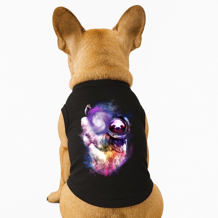 Astronaut Sloth Hanging In Space Doggie Tank