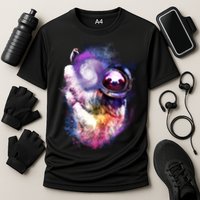 Astronaut Sloth Hanging In Space Performance Shirt