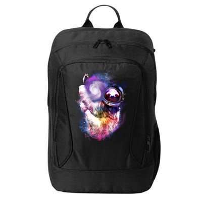 Astronaut Sloth Hanging In Space City Backpack