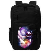 Astronaut Sloth Hanging In Space Impact Tech Backpack