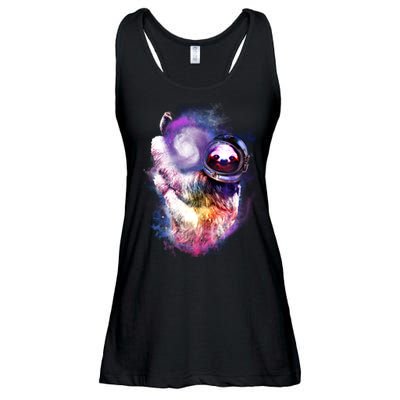 Astronaut Sloth Hanging In Space Ladies Essential Flowy Tank