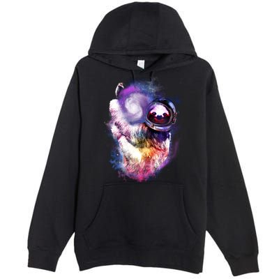 Astronaut Sloth Hanging In Space Premium Pullover Hoodie