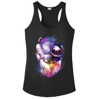 Astronaut Sloth Hanging In Space Ladies PosiCharge Competitor Racerback Tank