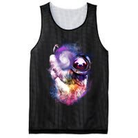 Astronaut Sloth Hanging In Space Mesh Reversible Basketball Jersey Tank