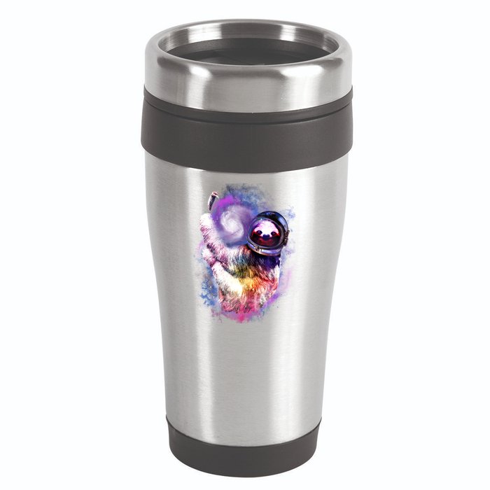 Astronaut Sloth Hanging In Space 16oz Travel Tumbler
