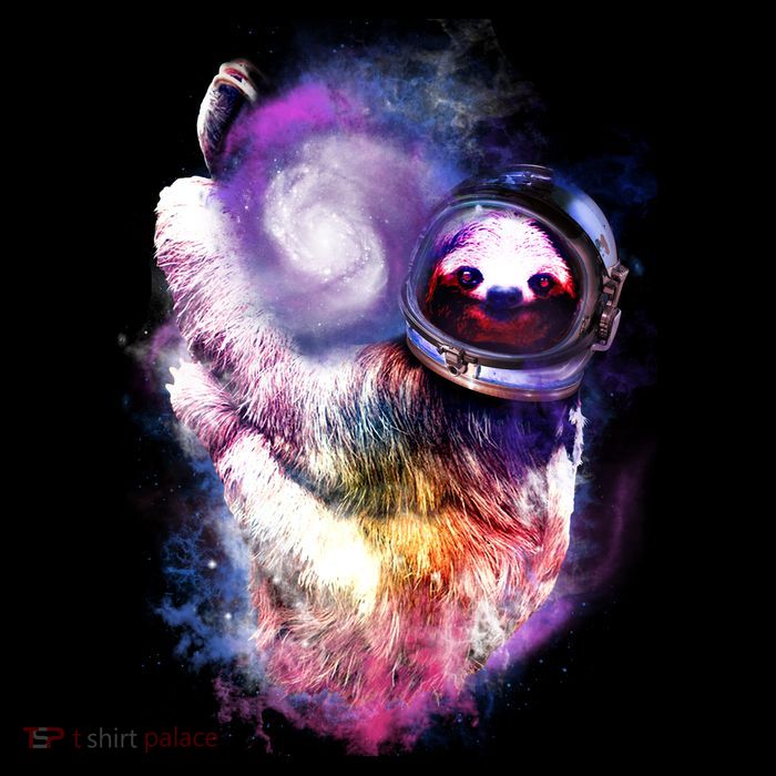 Astronaut Sloth Hanging In Space Tall Sweatshirt