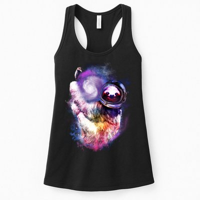Astronaut Sloth Hanging In Space Womens Tank Top
