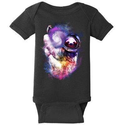 Astronaut Sloth Hanging In Space Baby Bodysuit