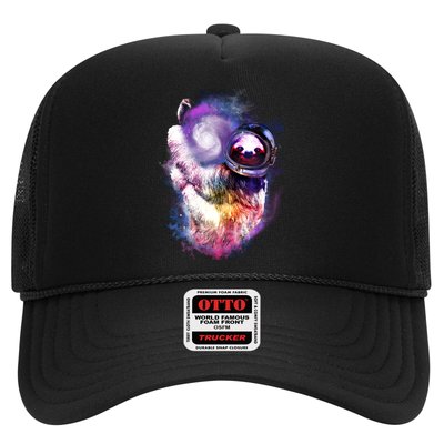 Astronaut Sloth Hanging In Space Trucker Hat