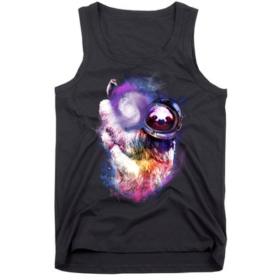 Astronaut Sloth Hanging In Space Tank Top