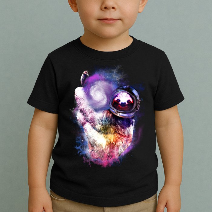 Astronaut Sloth Hanging In Space Toddler T-Shirt