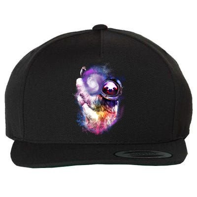 Astronaut Sloth Hanging In Space Wool Snapback Cap