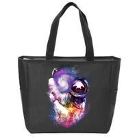 Astronaut Sloth Hanging In Space Zip Tote Bag