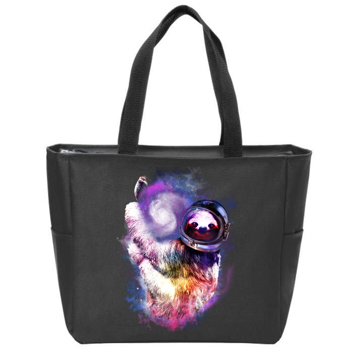 Astronaut Sloth Hanging In Space Zip Tote Bag