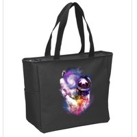 Astronaut Sloth Hanging In Space Zip Tote Bag