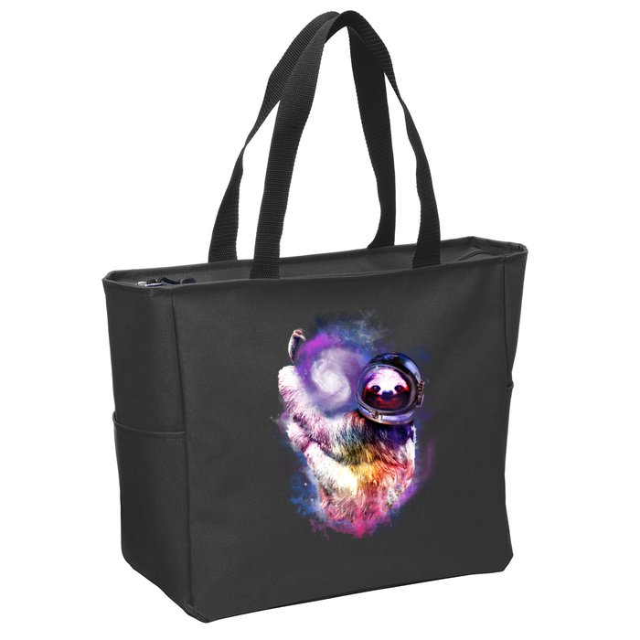 Astronaut Sloth Hanging In Space Zip Tote Bag