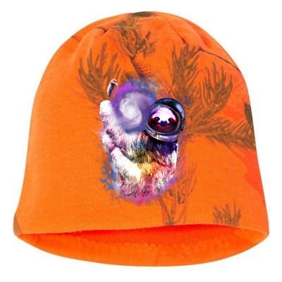 Astronaut Sloth Hanging In Space Kati - Camo Knit Beanie