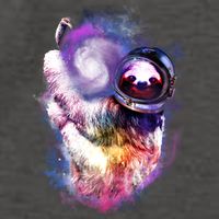 Astronaut Sloth Hanging In Space Vector Backpack