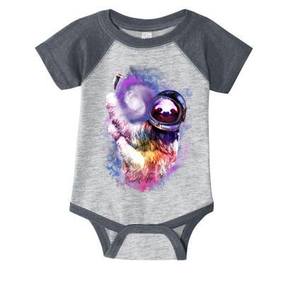 Astronaut Sloth Hanging In Space Infant Baby Jersey Bodysuit